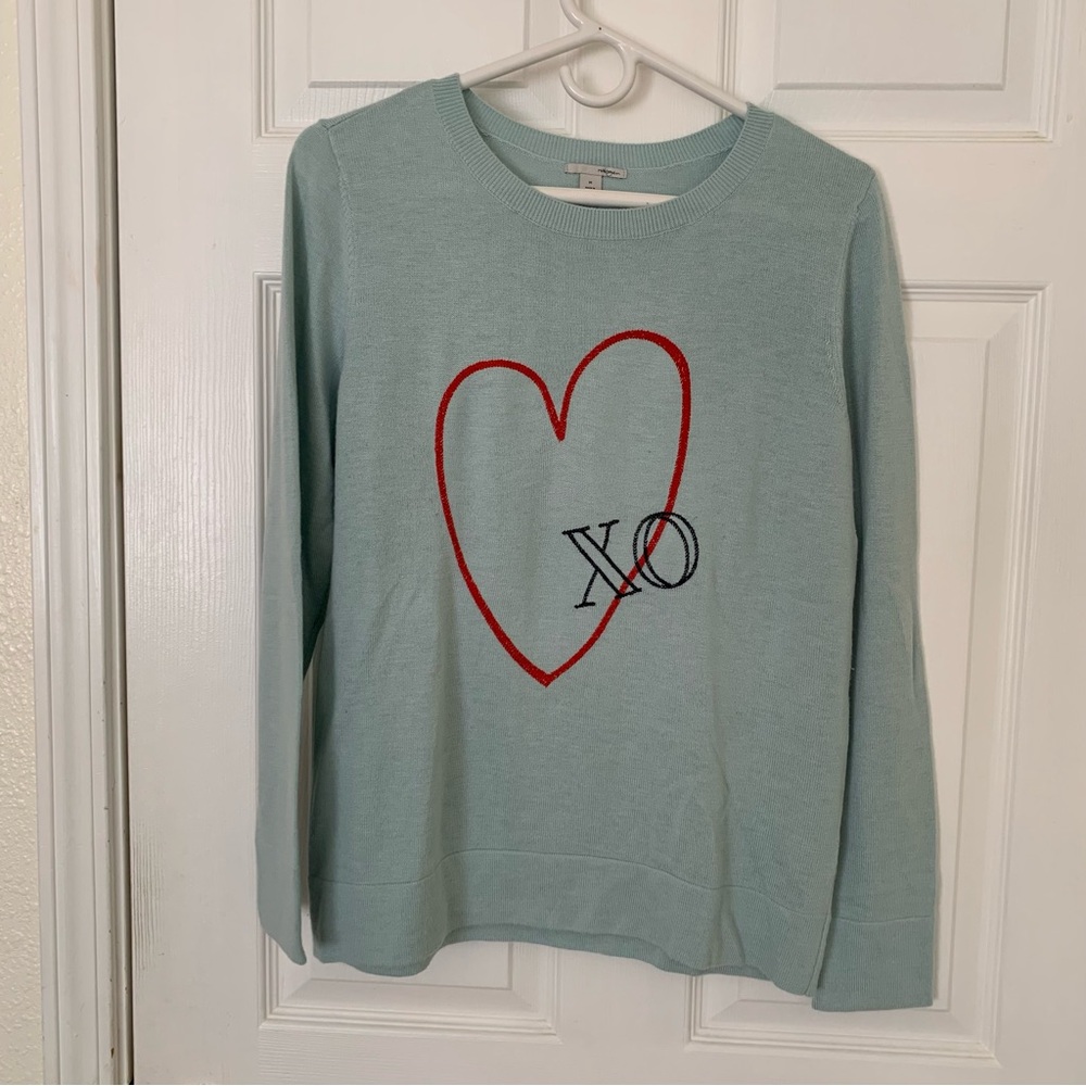 Halogen XO Heart sweater M